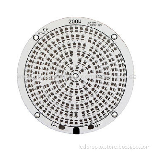 LD 200W ODM Aluminum PCB for High Bay Lights with Lite-on 3030 SMD Chip